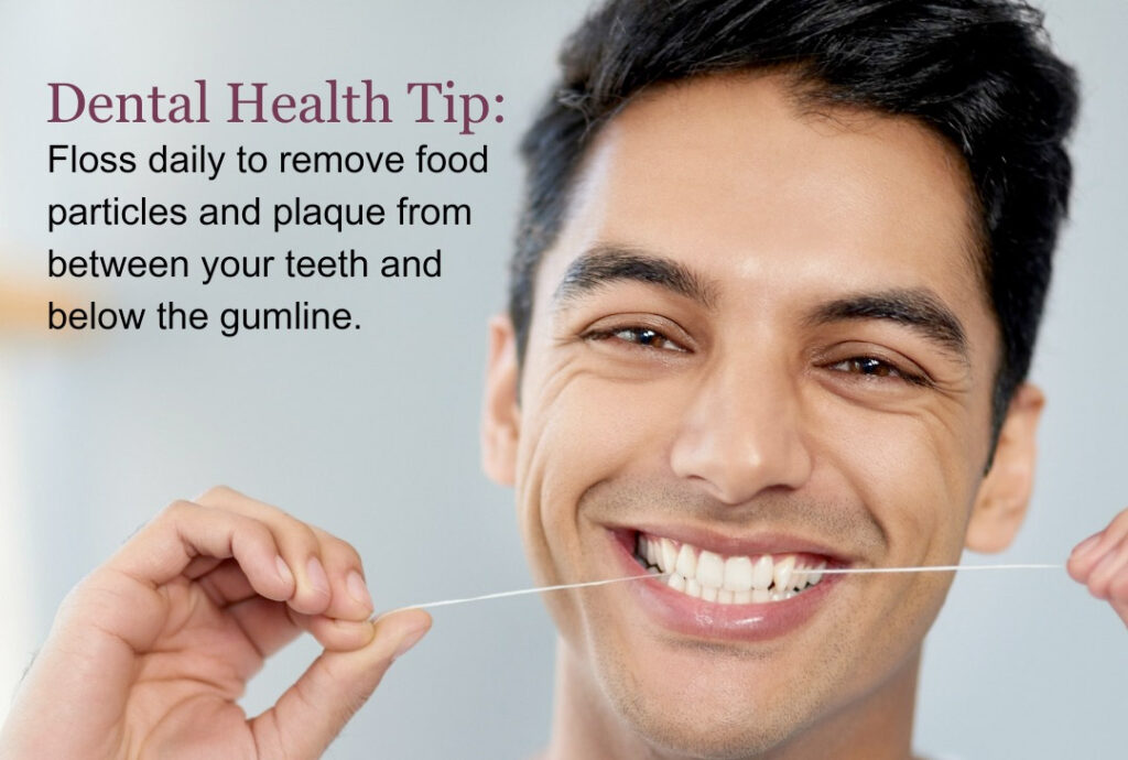 Daily flossing is important