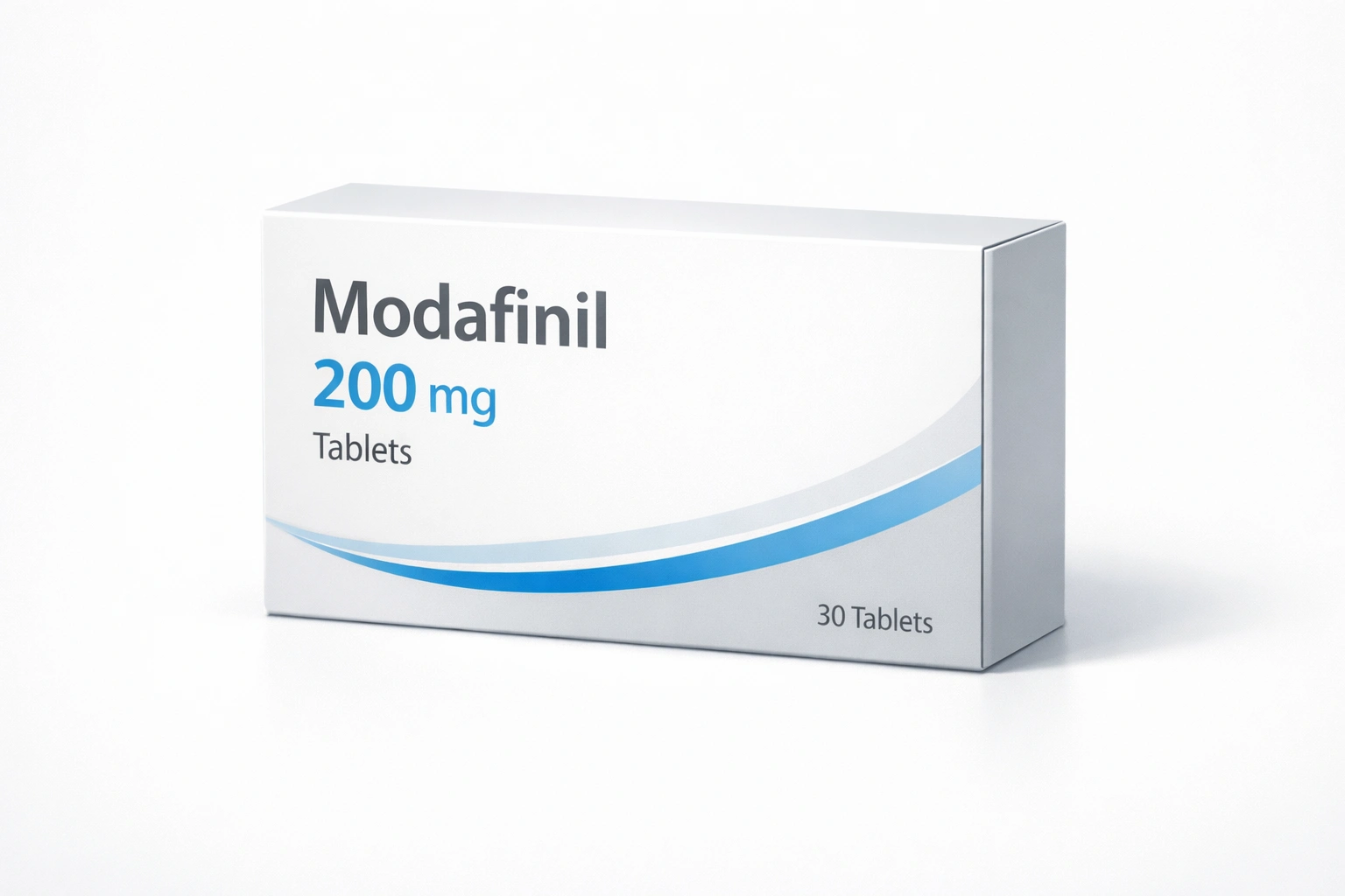 Modafinil 200 mg tablets box illustration